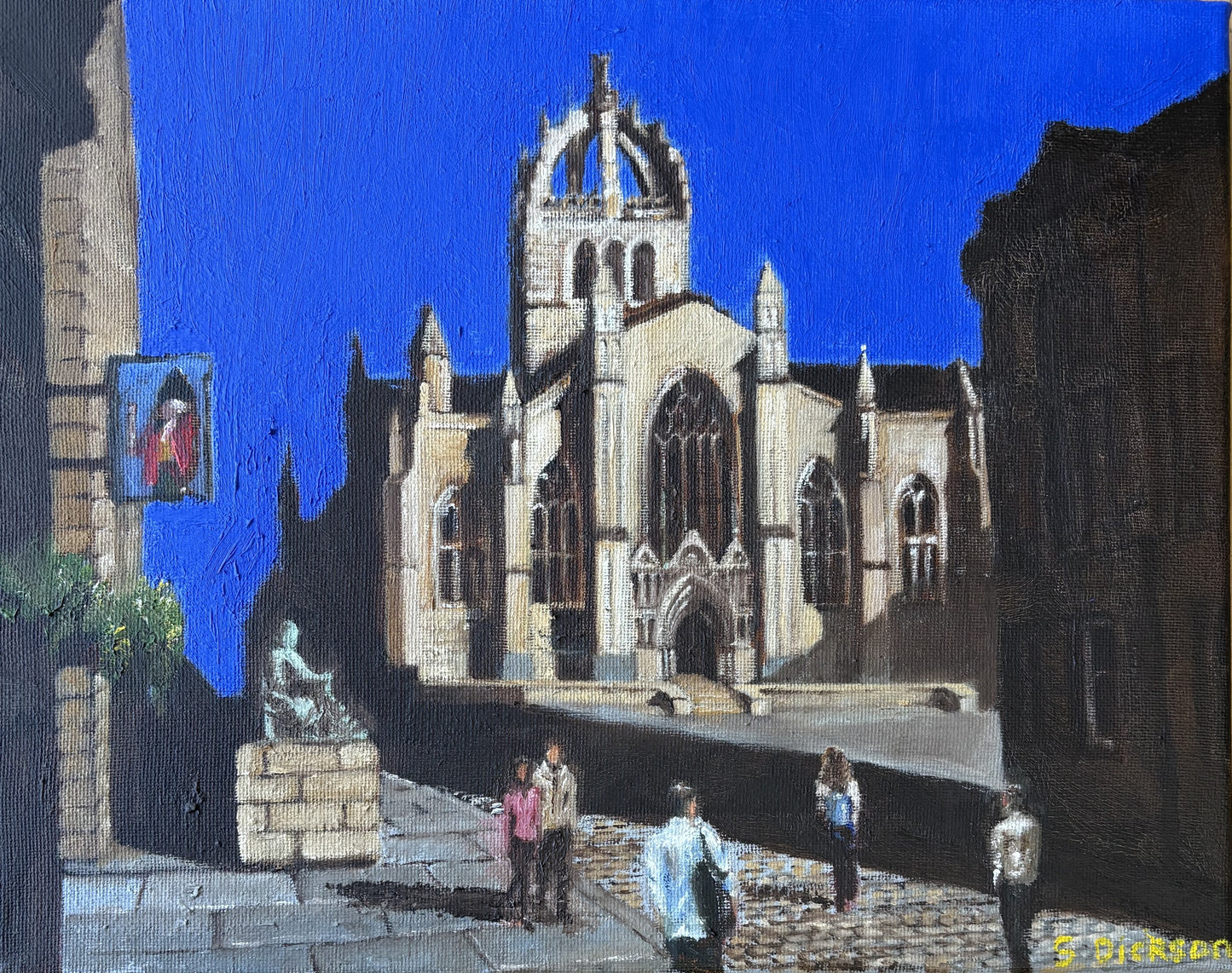 St Giles Cathedral, Edinburgh. Oil Painting