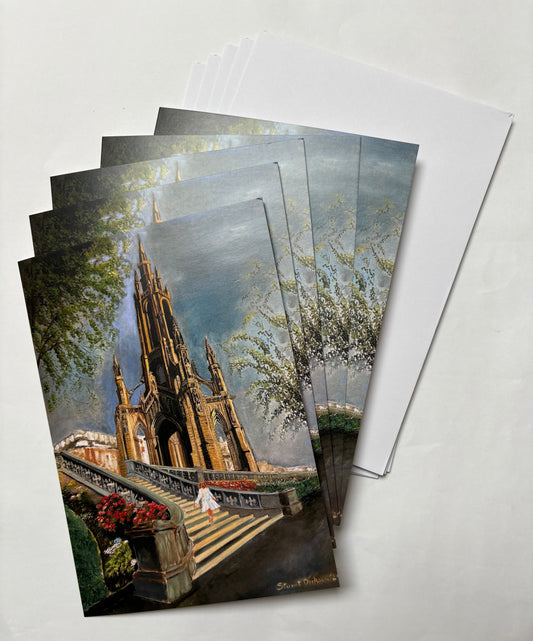 Scott Monument - Pack of 5 A5 Greetings Cards