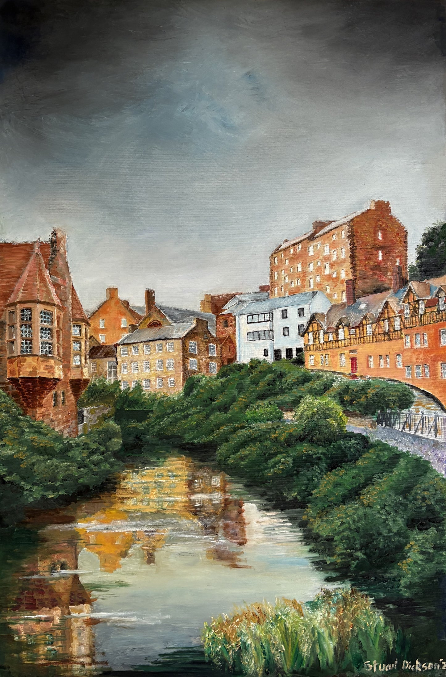 Dean Village Tea Towel