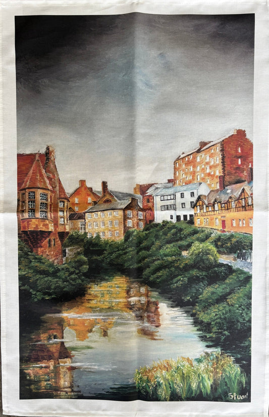 Dean Village Tea Towel
