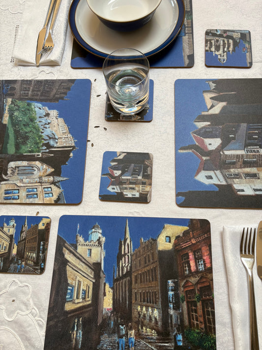 Edinburgh Dining Set - 4 Placemats & 4 Coasters