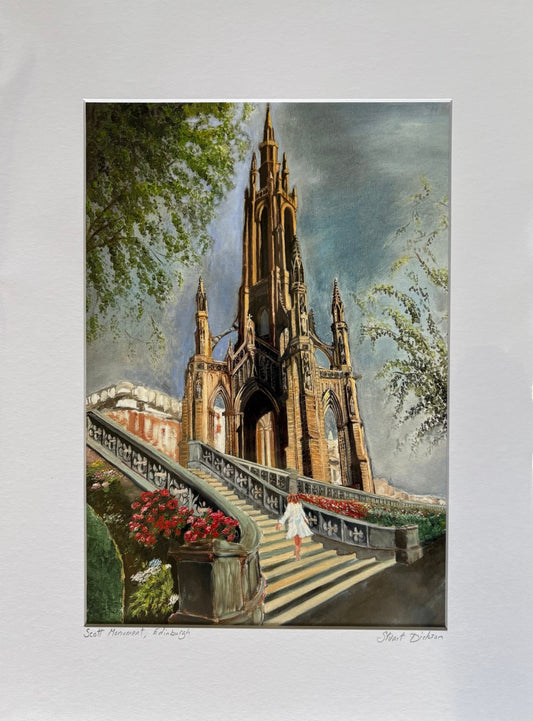 Scott Monument, Edinburgh - Giclee Print from Original Oil Painting