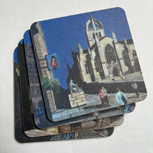 Set of 4 Edinburgh Cityscape Coasters