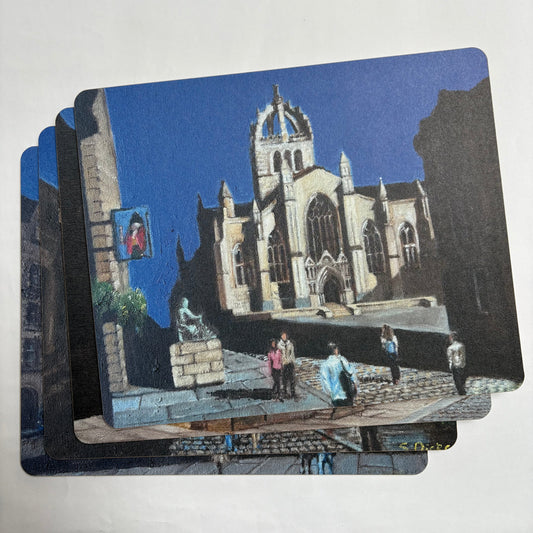 Set of 4 Edinburgh Cityscape Placemats